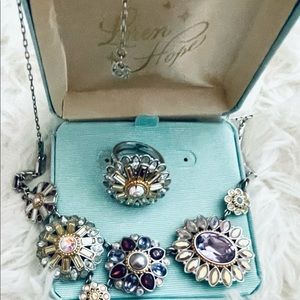 Swarovski Crystal Necklace and Ring Ser